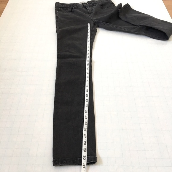 Free People Mid Rise Washed Black Stretch Skinny Jeans Size 26 - Picture 8 of 12